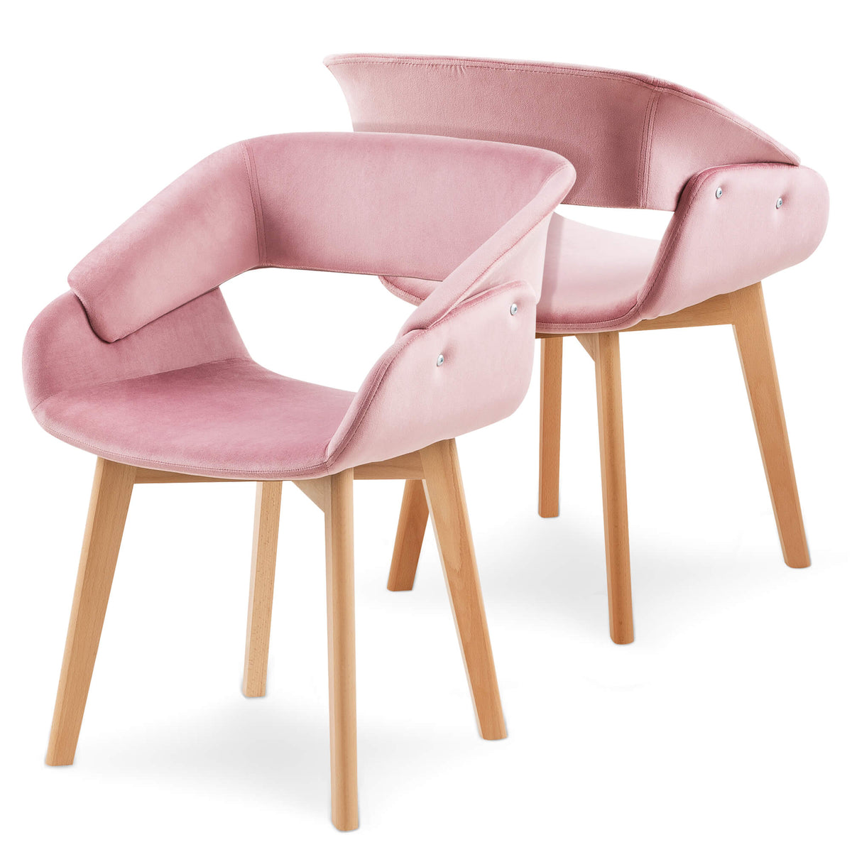 Ivinta Modern Dining Room Chair Set of 2 for Kitchen, Mid-Century Acce