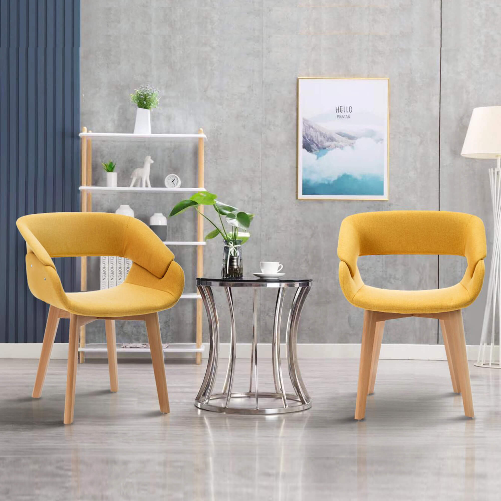 Ivinta Modern Dining Room Chair Set of 2 for Kitchen, Mid-Century Accent Chair - Ivinta