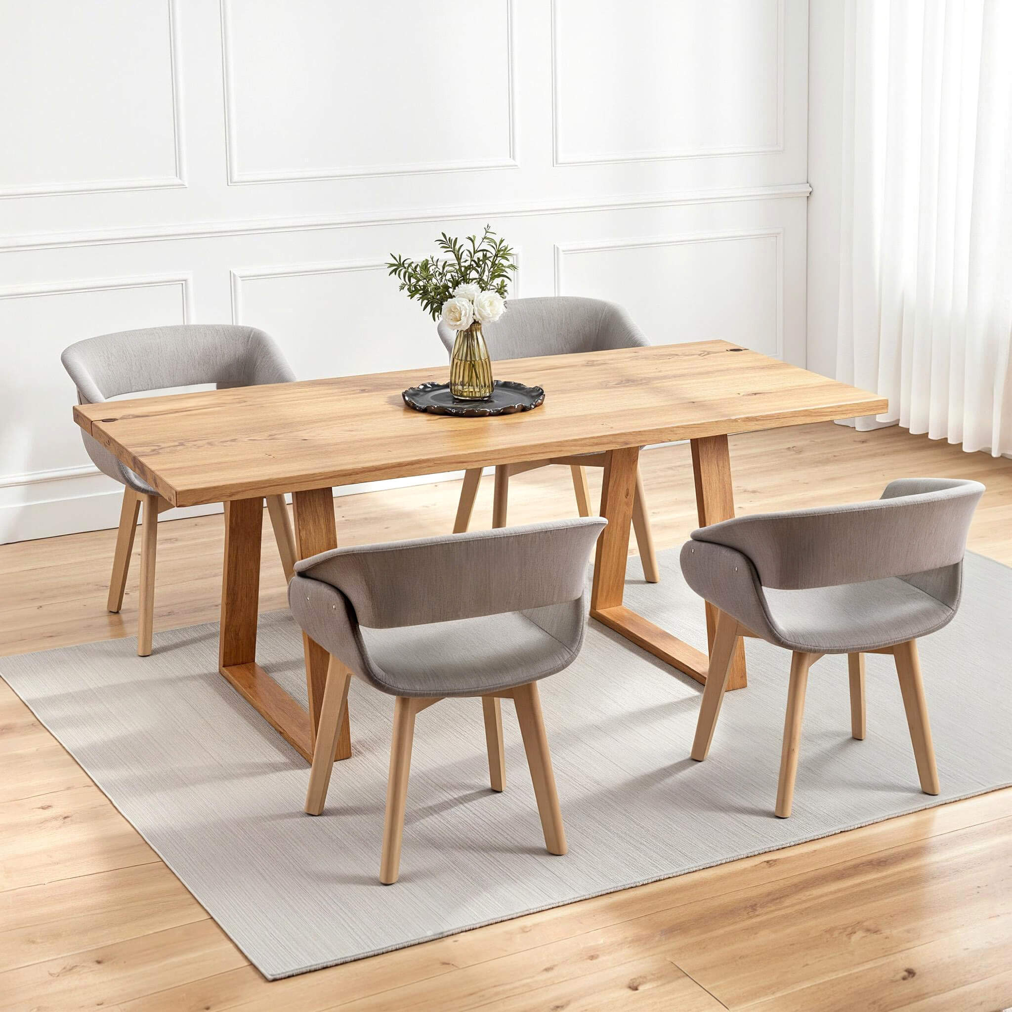 Ivinta Modern Dining Room Chair Set of 2 for Kitchen, Mid-Century Modern Accent Chairs