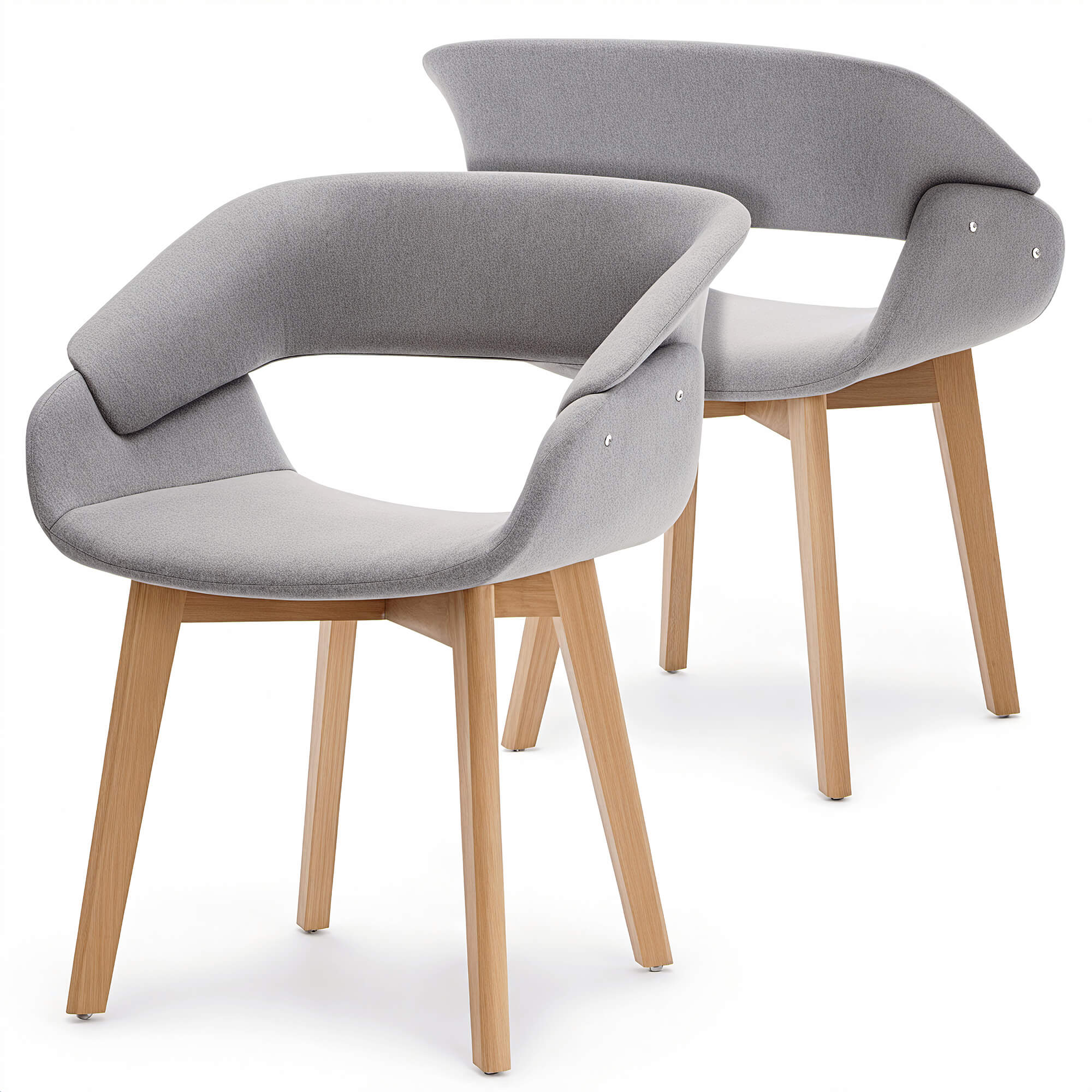 Ivinta Modern Dining Room Chair Set of 2 for Kitchen, Mid-Century Modern Accent Chairs