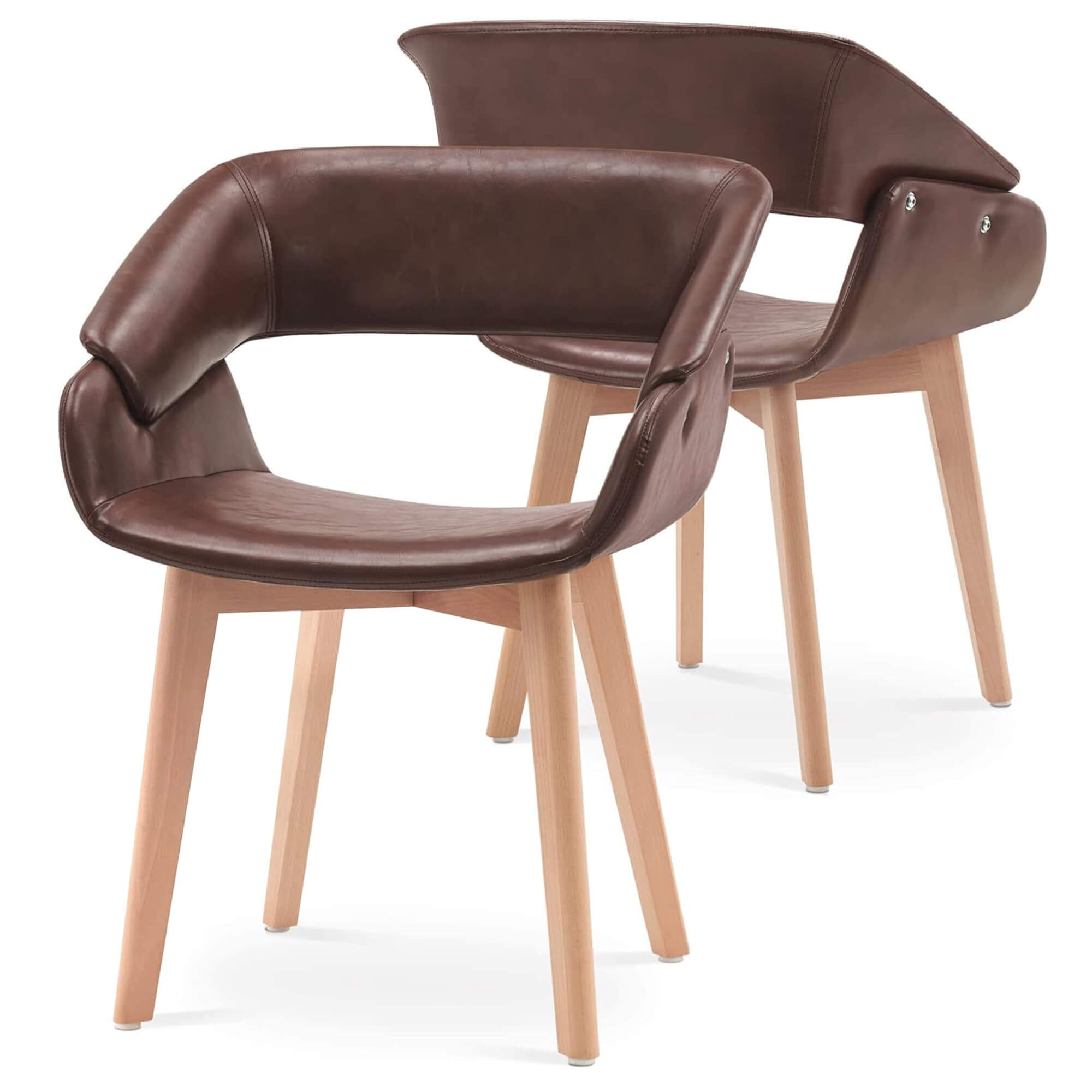 Ivinta Modern Dining Room Chair Set of 2 for Kitchen, Mid-Century Modern Accent Chairs