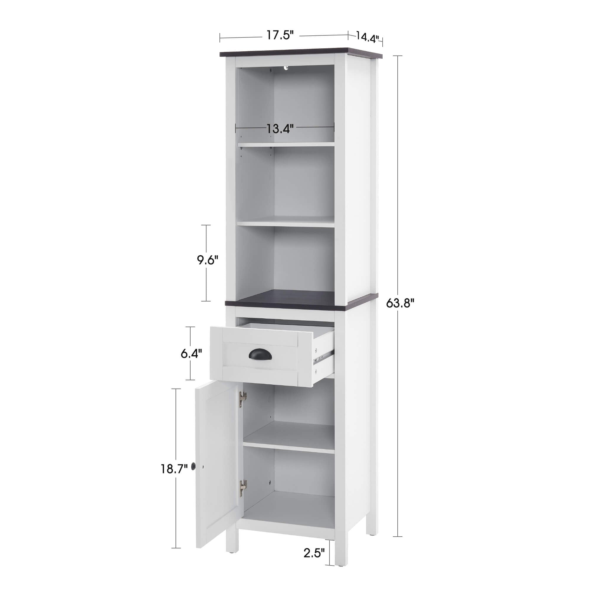 ivinta Bathroom Cabinet with Storage for Bathroom, Living Room, Kitchen, BS809