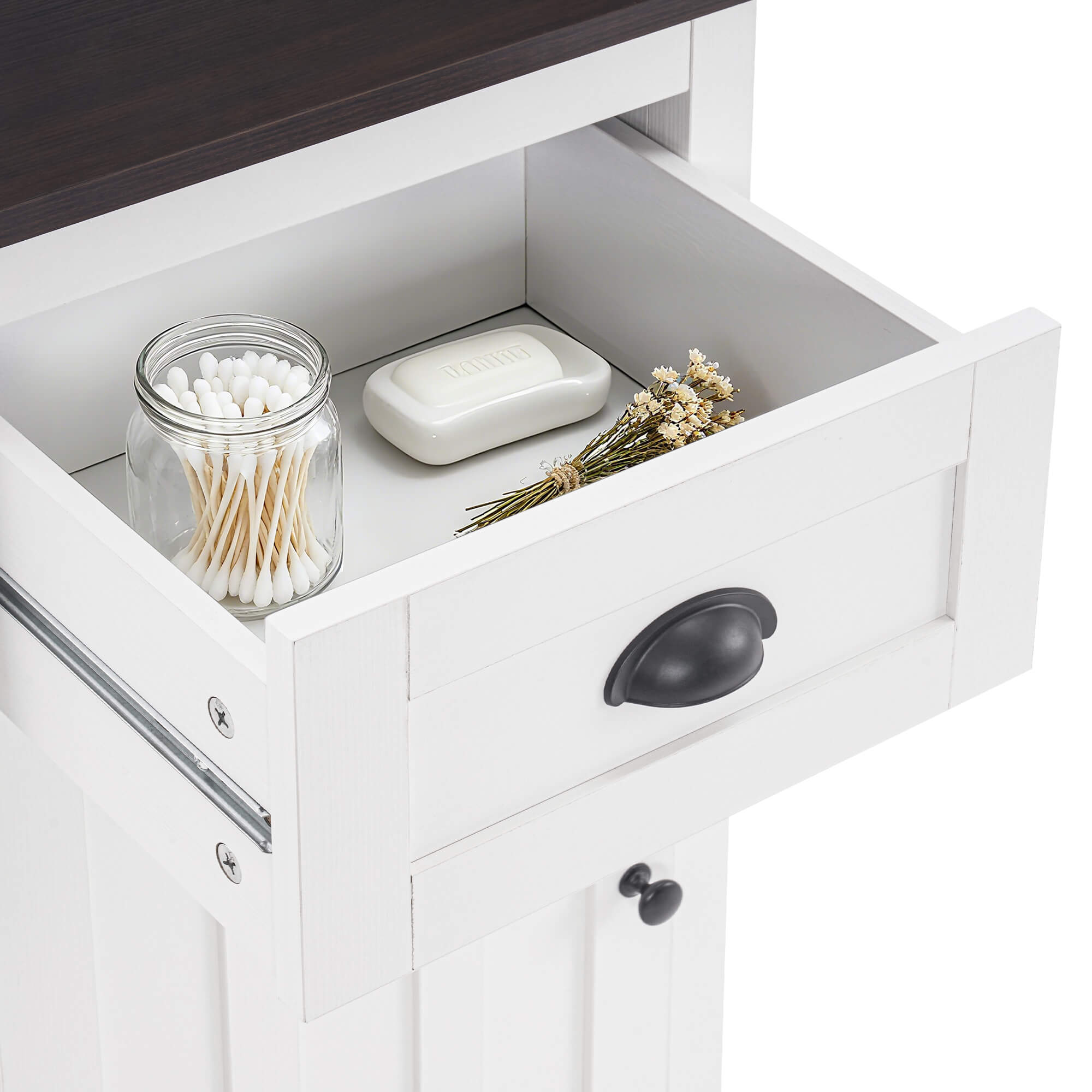 ivinta Bathroom Cabinet with Storage for Bathroom, Living Room, Kitchen, BS809