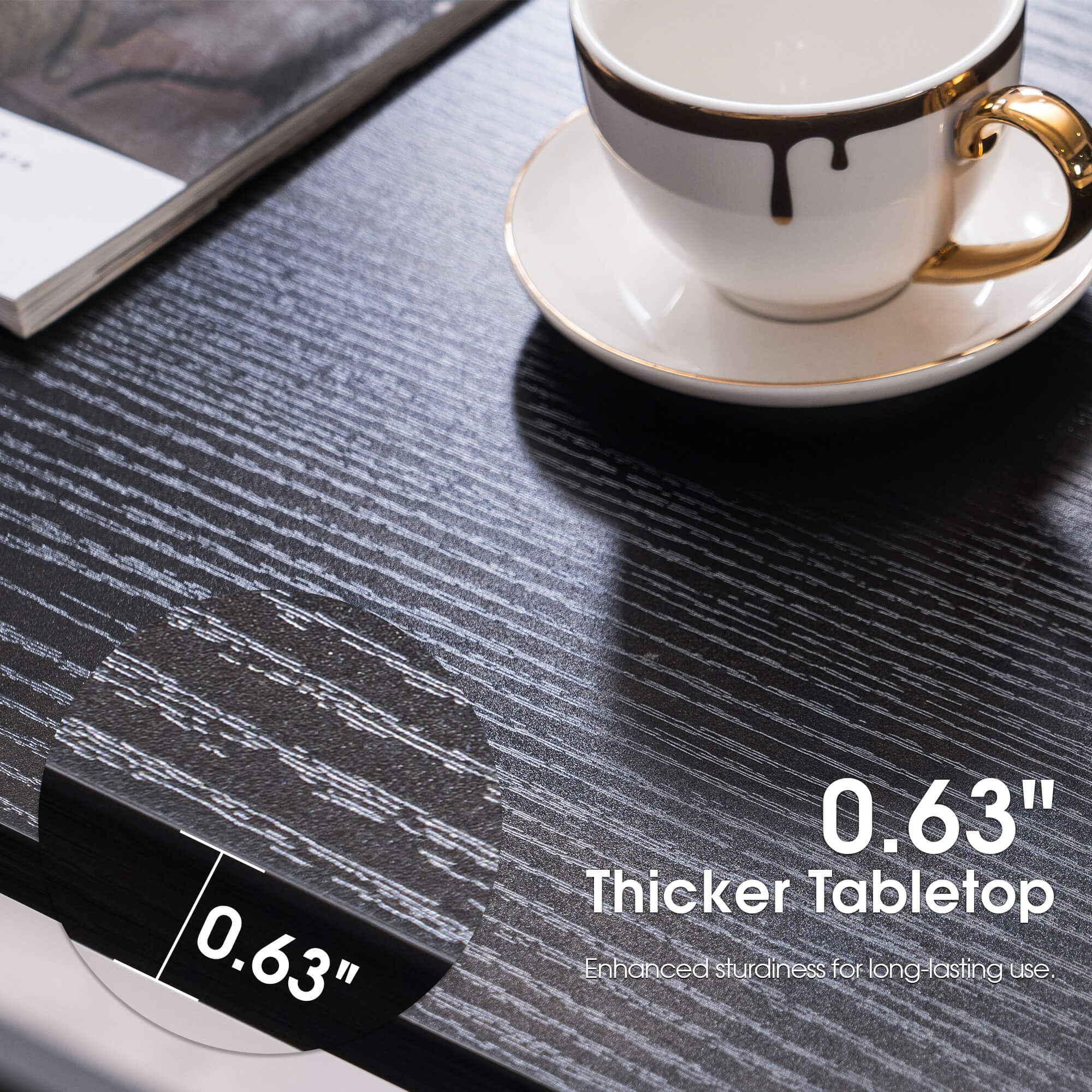 ivinta 55.1" L Shaped Desk with Drawer Cabinet and Storage Hutch, Modern Home Office Desk with 35.4" File Cabinet for Writing Study Work, Vanity Desk for Living Room Office Bedroom, 7189