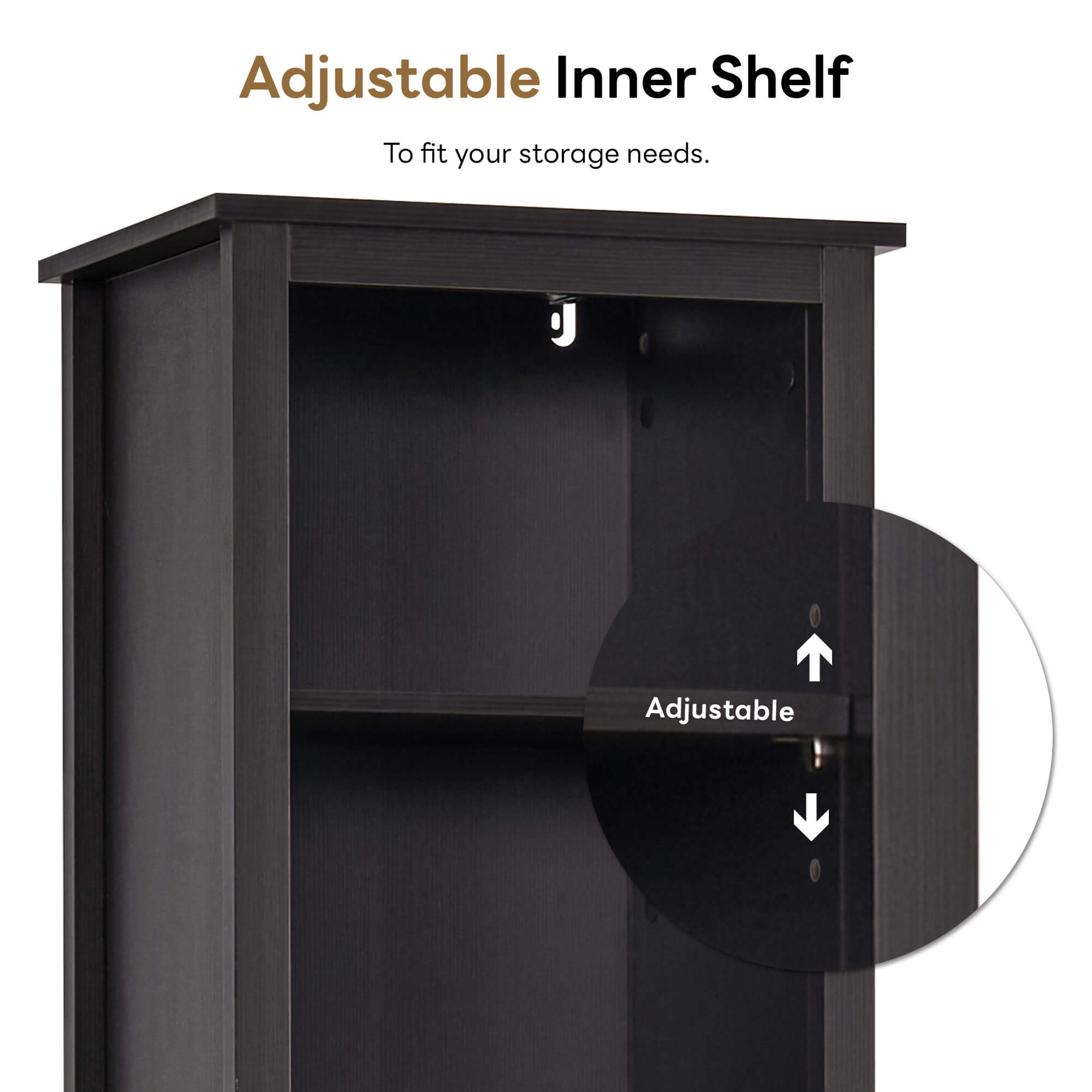 ivinta Bathroom Cabinet with Storage for Bathroom, Living Room, Kitchen, BS809