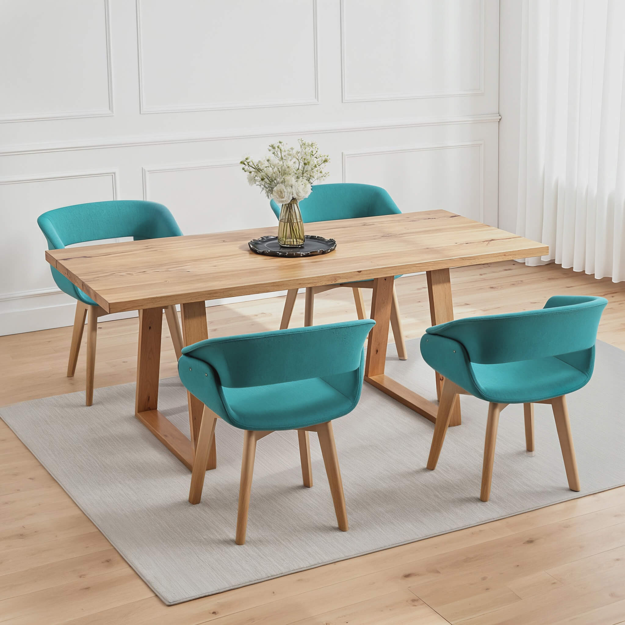 Ivinta Modern Dining Room Chair Set of 2 for Kitchen, Mid-Century Modern Accent Chairs