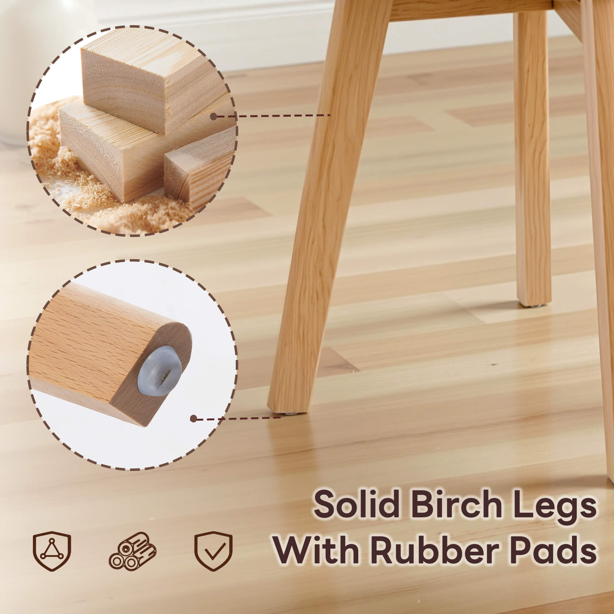 Ivinta Modern Dining Room Chair Set of 2 for Kitchen, Mid-Century Modern Accent Chairs