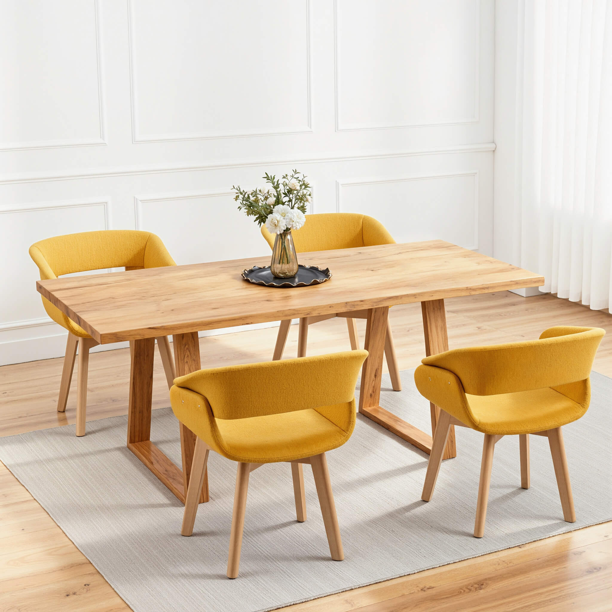 Ivinta Modern Dining Room Chair Set of 2 for Kitchen, Mid-Century Modern Accent Chairs