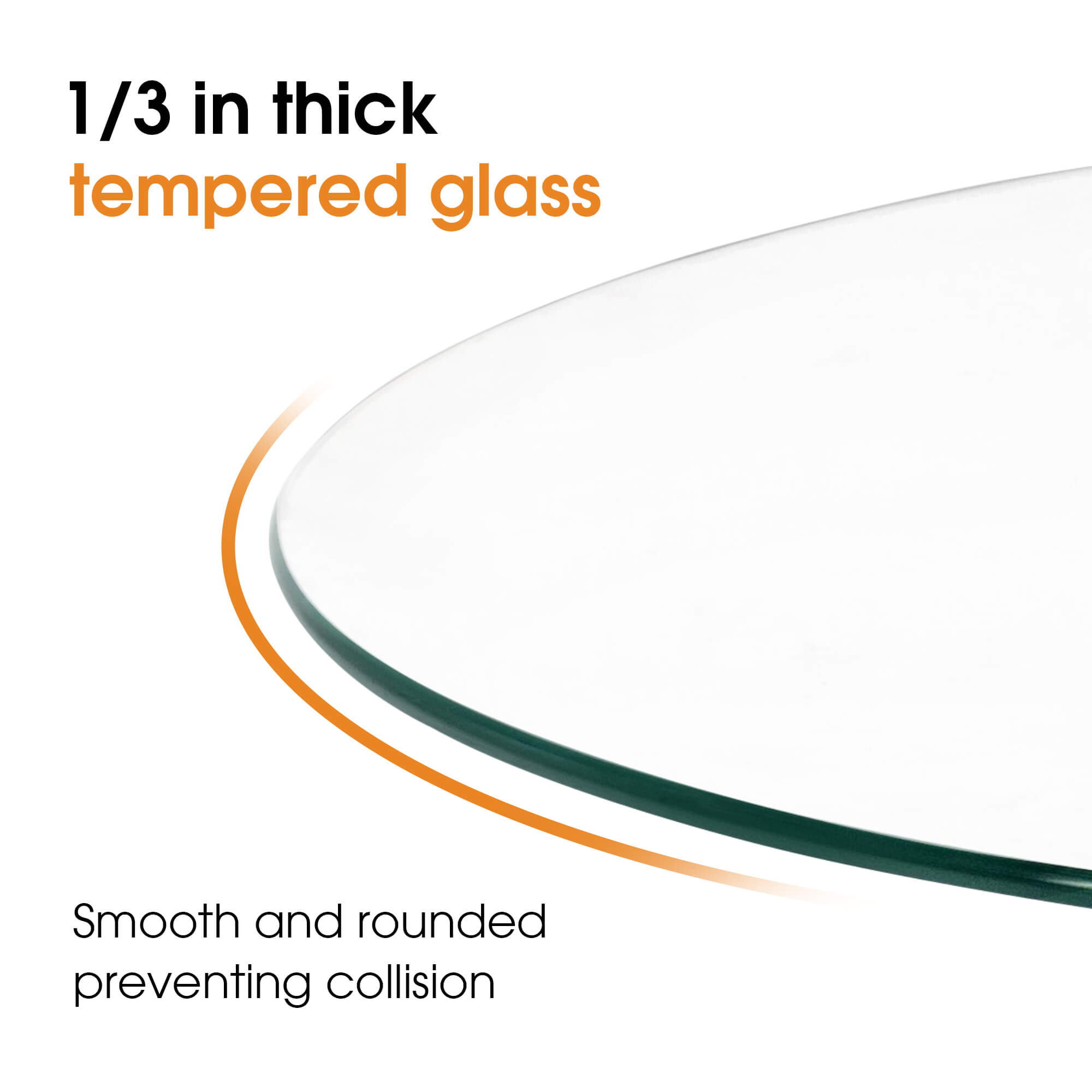 ivinta Round Glass Coffee Table, 31.5" Modern Small Center Table with Tempered Glass Top and MDF Legs for Living Room, Bedroom, Office