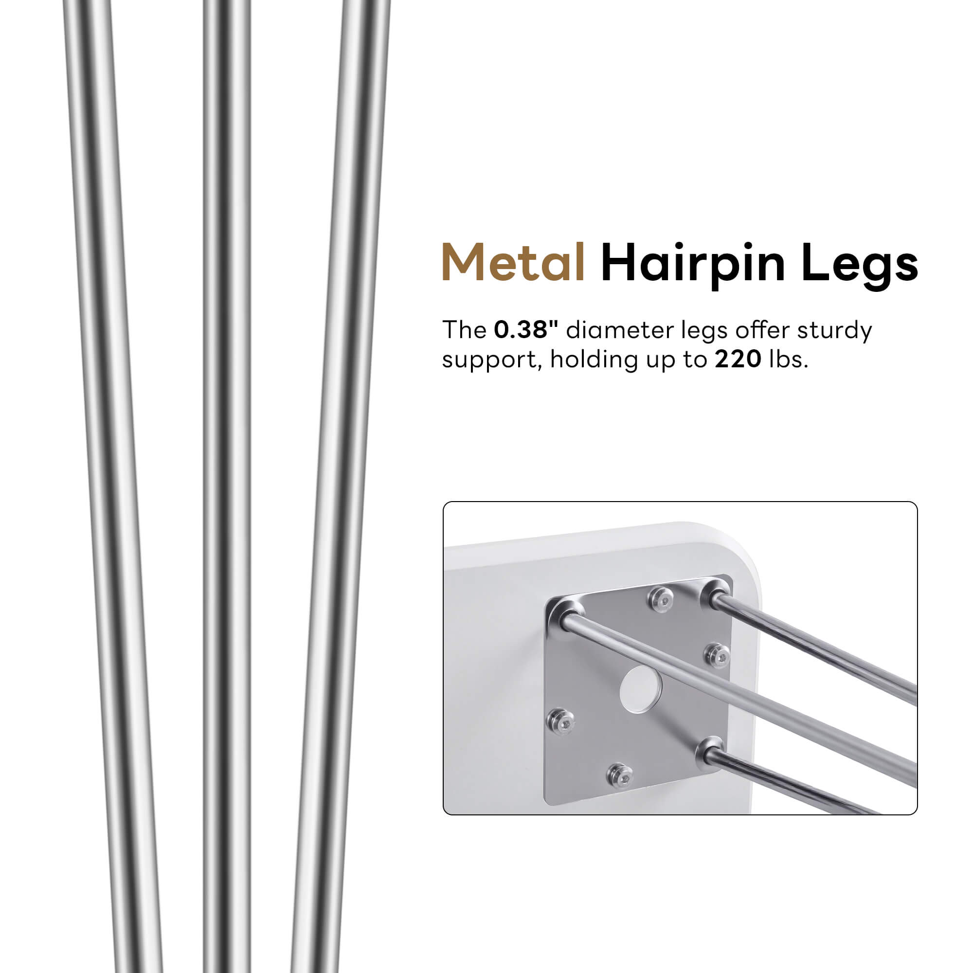 Ivinta 47" Rectangular Dining Table for Living Room, Lilac