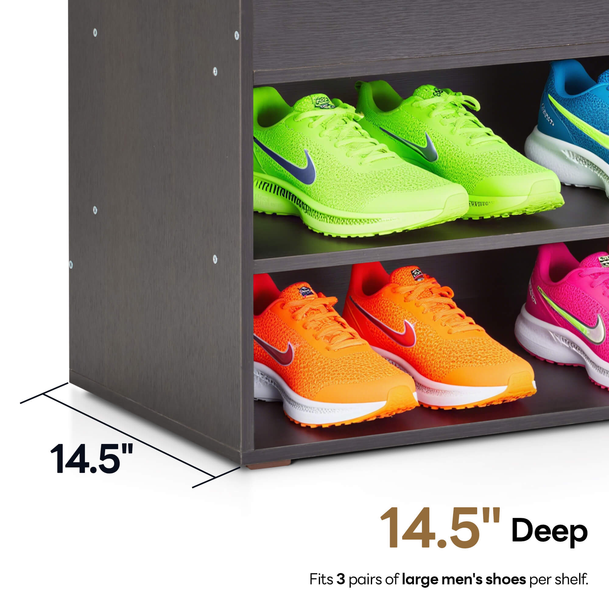 ivinta 37" Storage Bench with Padded Cushion for Living Room, 7702