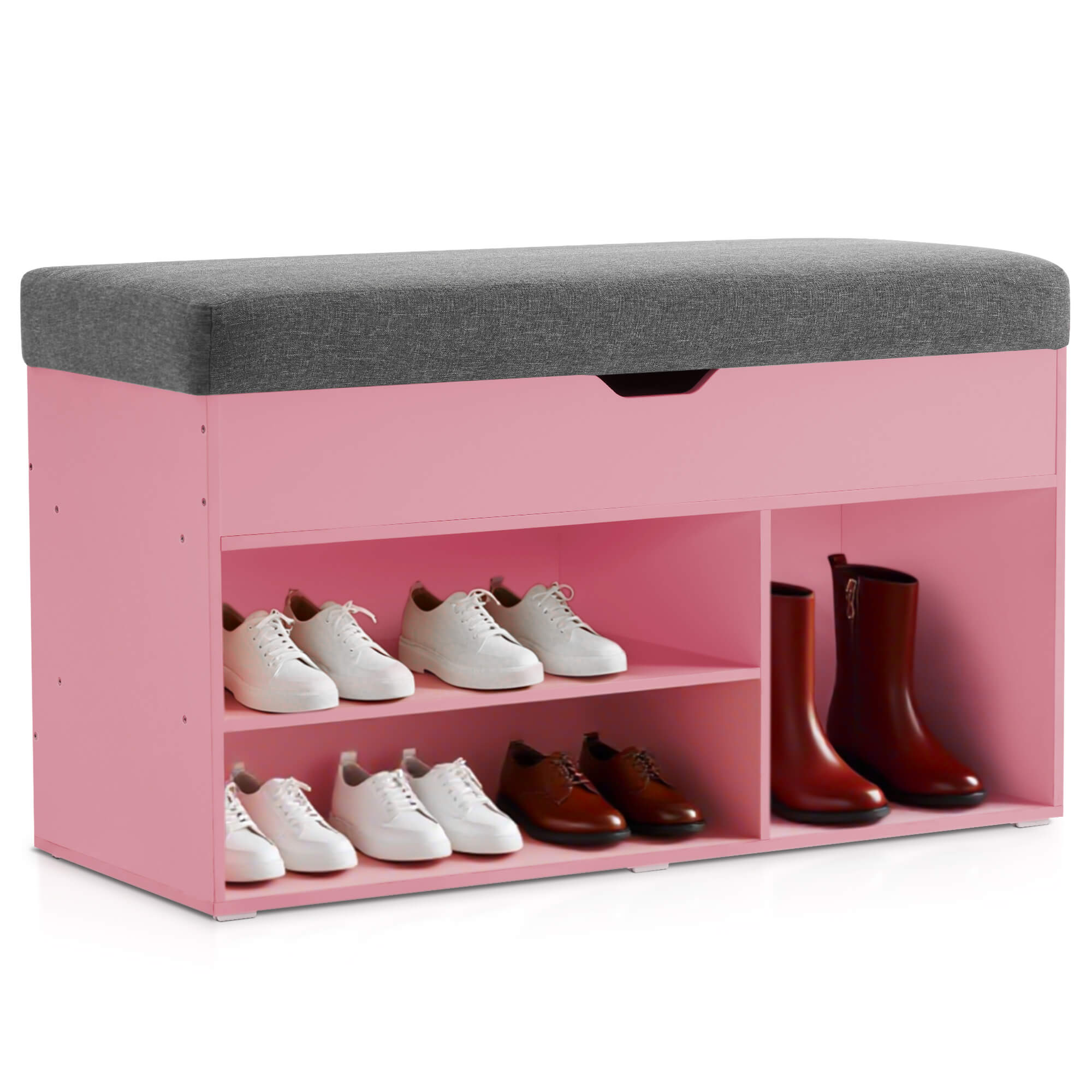 ivinta 37" Storage Bench with Padded Cushion for Living Room, 7702