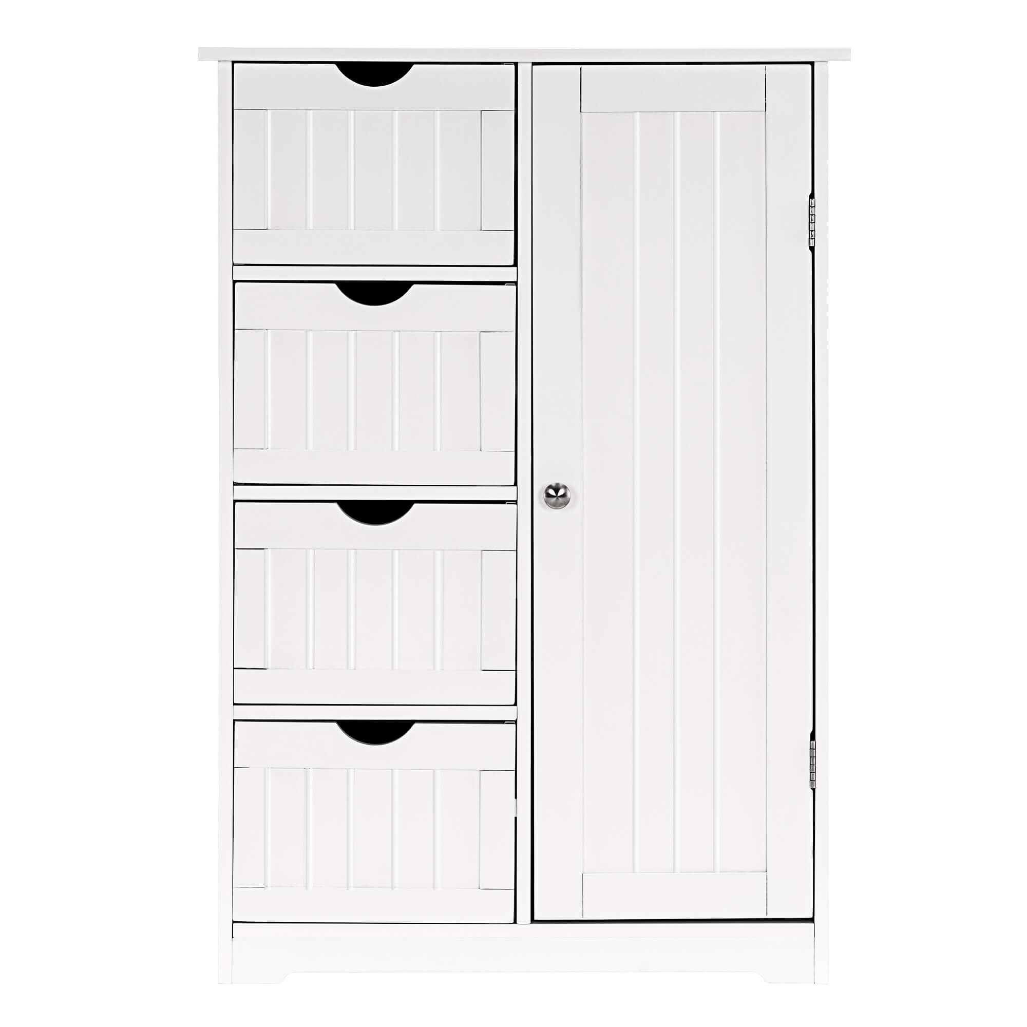 Ivinta Slim Floor Standing Bathroom Storage Cabinet, MDF - Grey