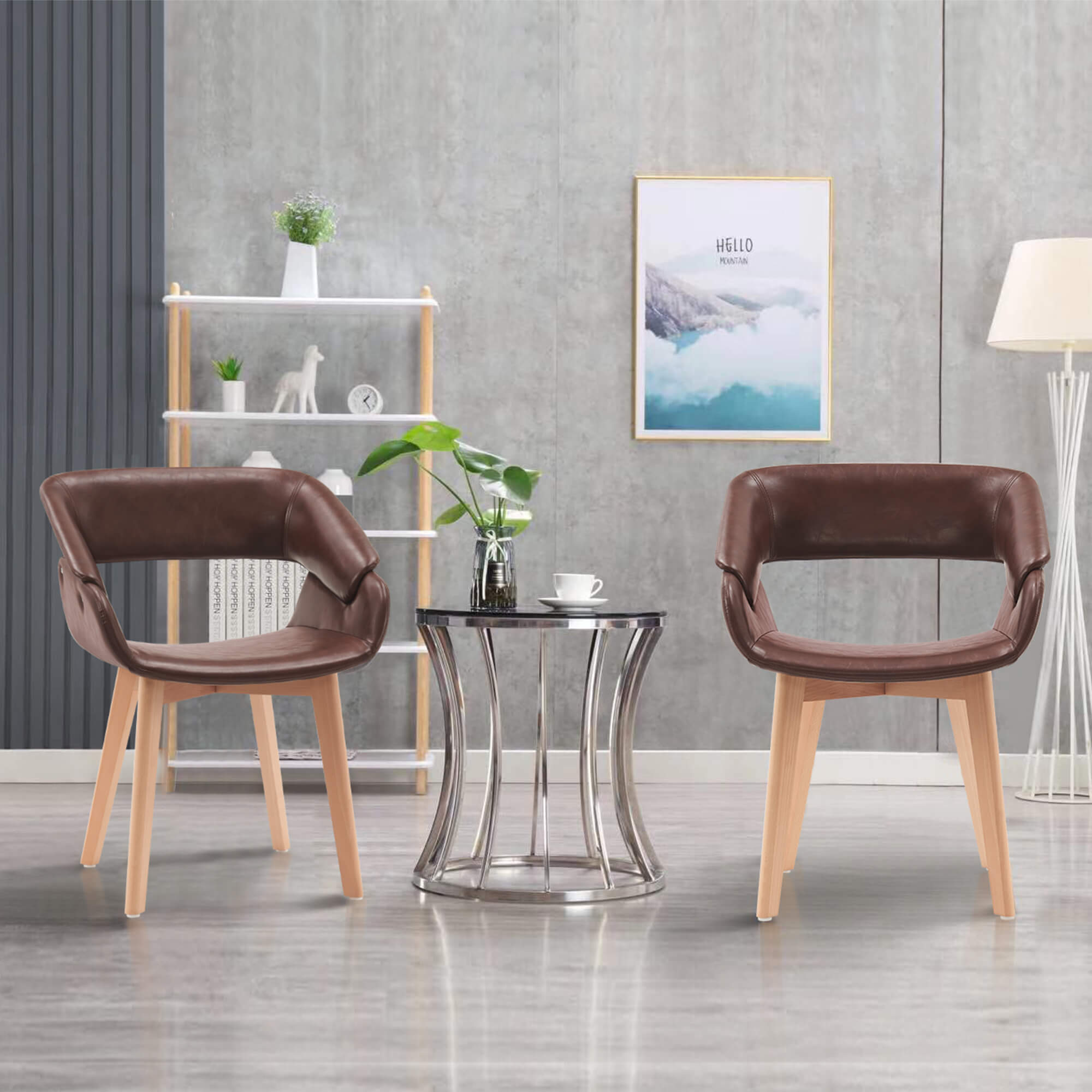 Ivinta Modern Dining Room Chair Set of 2 for Kitchen, Mid-Century Accent Chairs