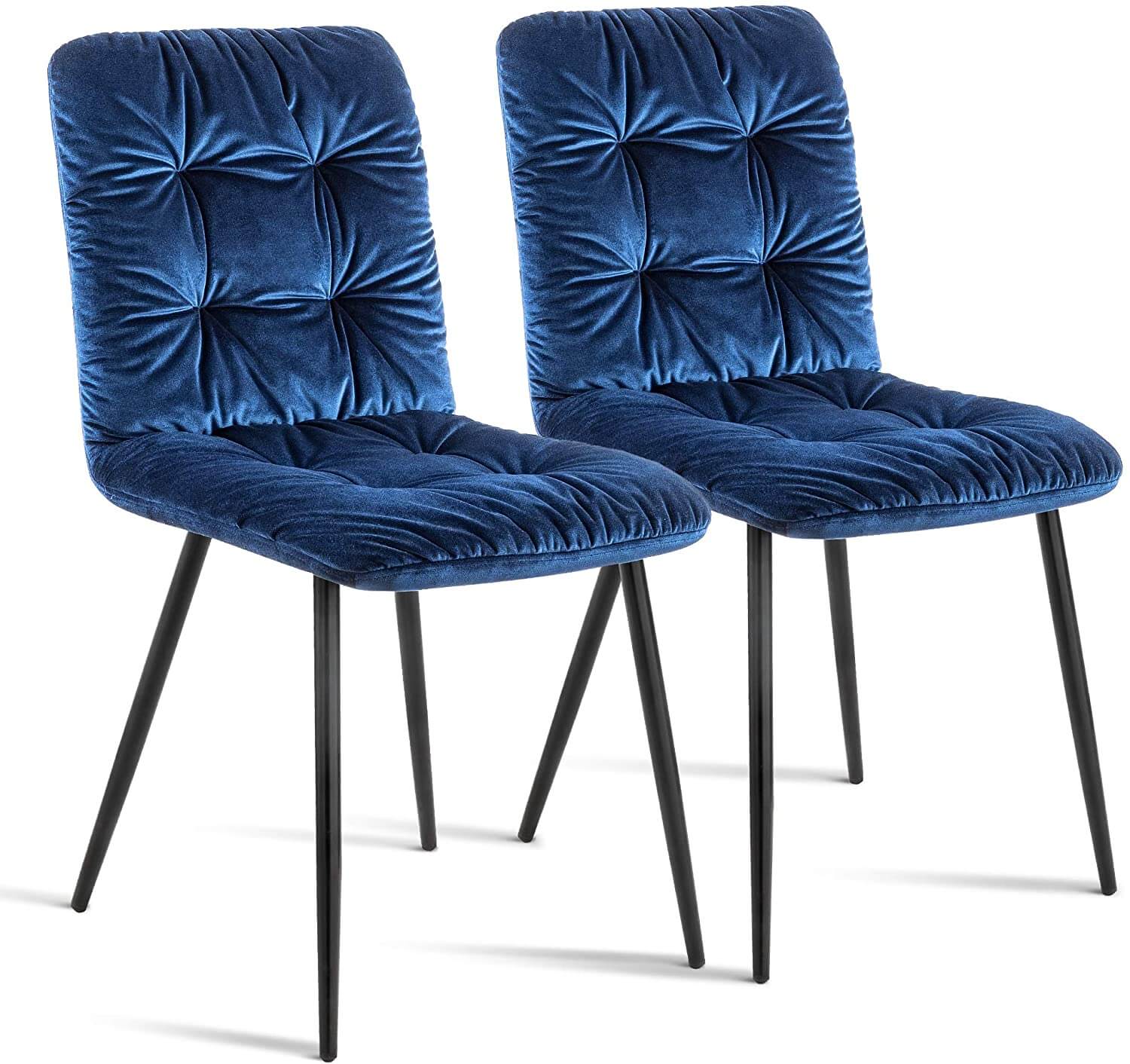 Ivinta Modern Dining Chairs Mid Century Velvet Accent Chair Armless Chairs - Ivinta