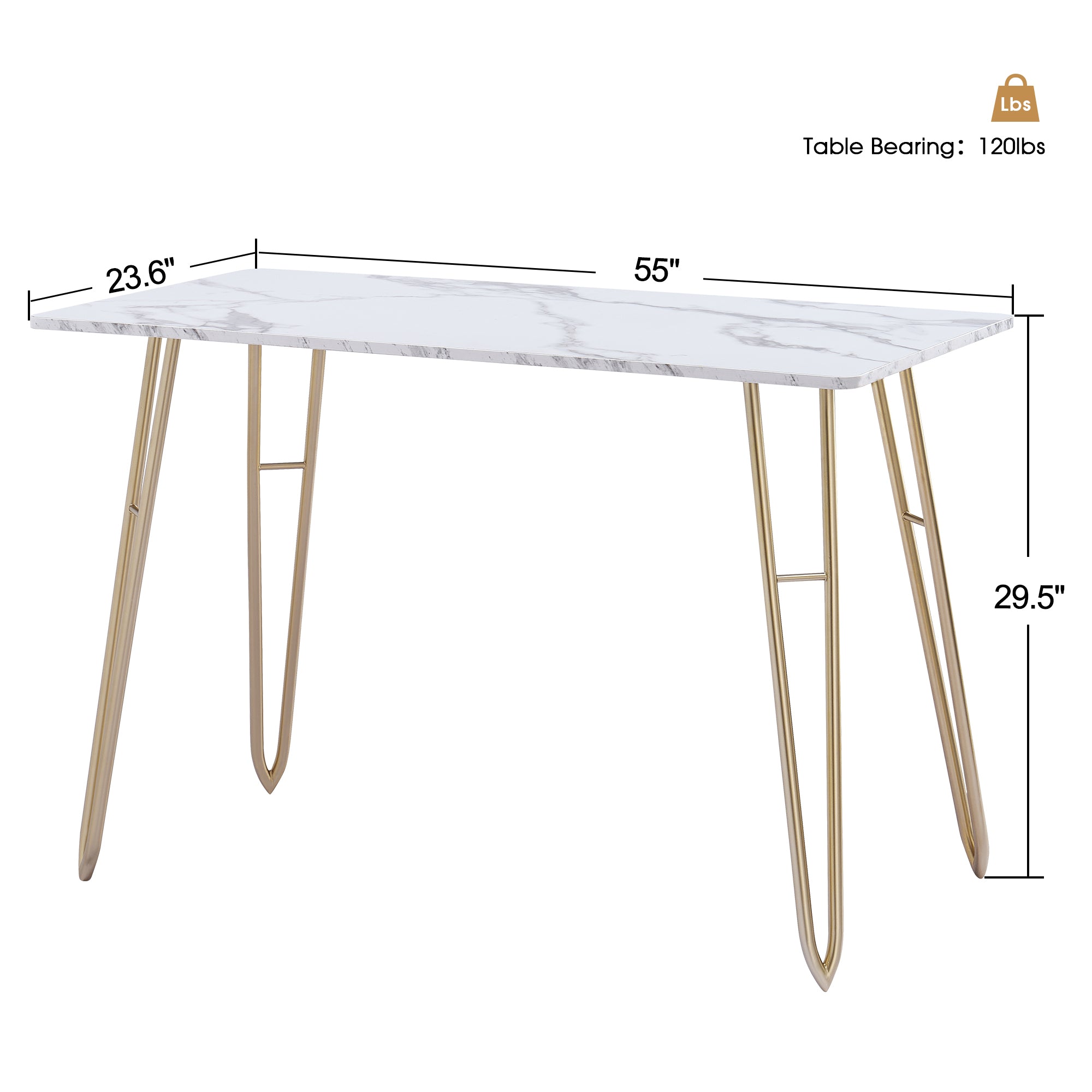 Ivinta Kitchen Table Dining Table with Modern Italian Type Small, Simple Tea Table - Ivinta