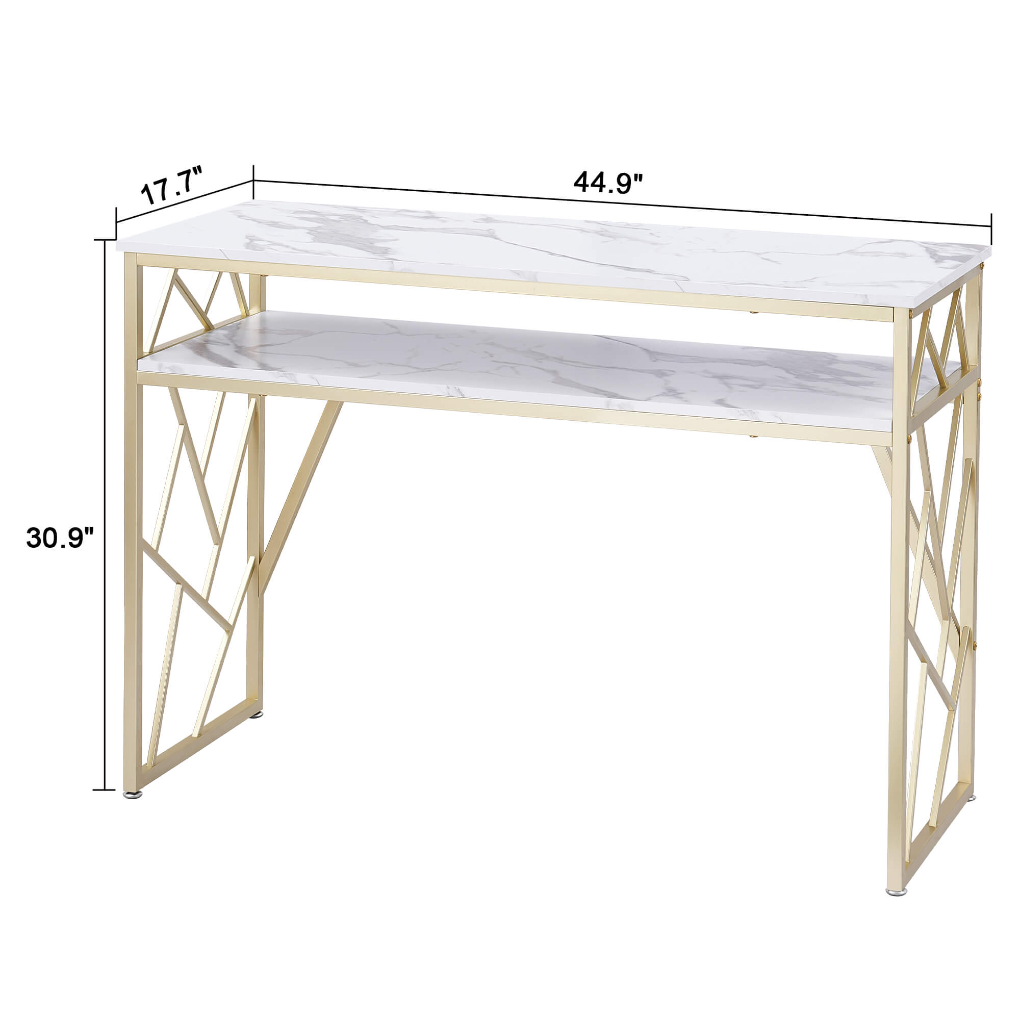 Ivinta Narrow Console Table with Storage, Modern Sofa Table for Living Room